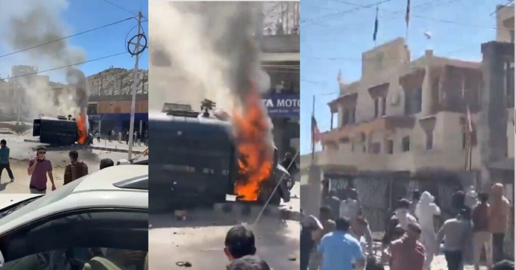 Ladakh protest violence for statehood demand in Leh