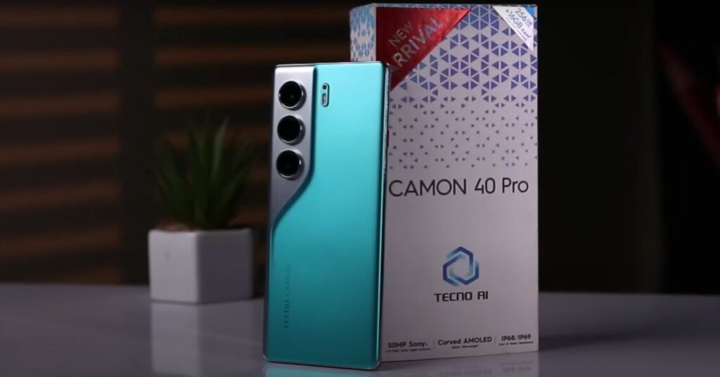 Tecno Camon 40 Pro 5G smartphone with 50MP selfie camera, 144Hz curved AMOLED display and 5200mAh battery